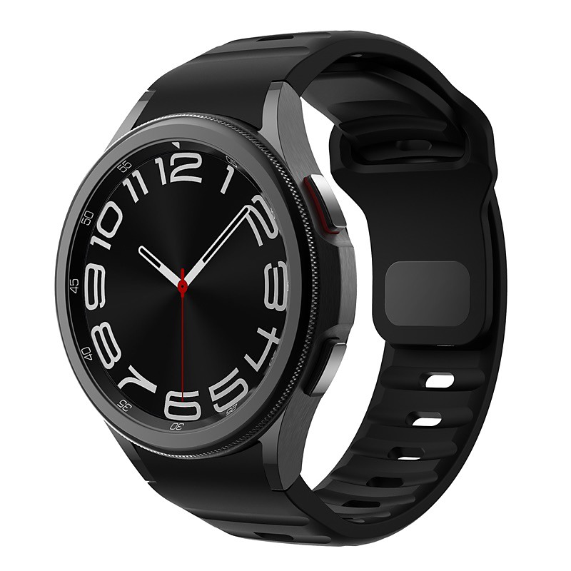 Watch Band for Samsung Galaxy Watch 7/6/5/4 40/44mm, Galaxy Watch 5 Pro 45mm, Galaxy Watch 4/6 Classic 42/46/43/47mm, Watch 3, Active 2, Gear S2 Silicone Replacement Strap Waterproof Adjustable