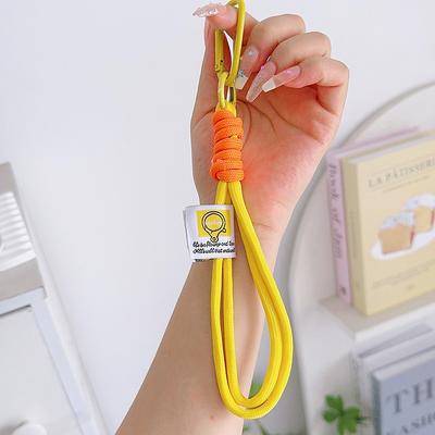 1pc Short Colorful Braided Mobile Phone Rope Decorative Fashion Camera Anti-Loss Rope Mobile Phone Rope Bag Accessories Keychain Suitable for Daily Decoration Travel and Vacation