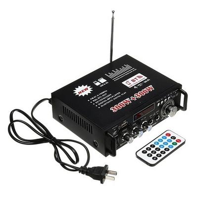 Big Promo!600W 12V/ 220V 2CH Remote Control HIFI Audio Stereo Power Amplifier Bluetooth FM Radio Car Home