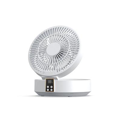 Desktop Fan with Remote, Portable Rechargeable LED Light Fan Air Cooler Mini Desk USB Fan with 3 Speeds, 120 Degree Rotation, Quiet Operation, Great for Bedfroom, Kids Room, Study Room