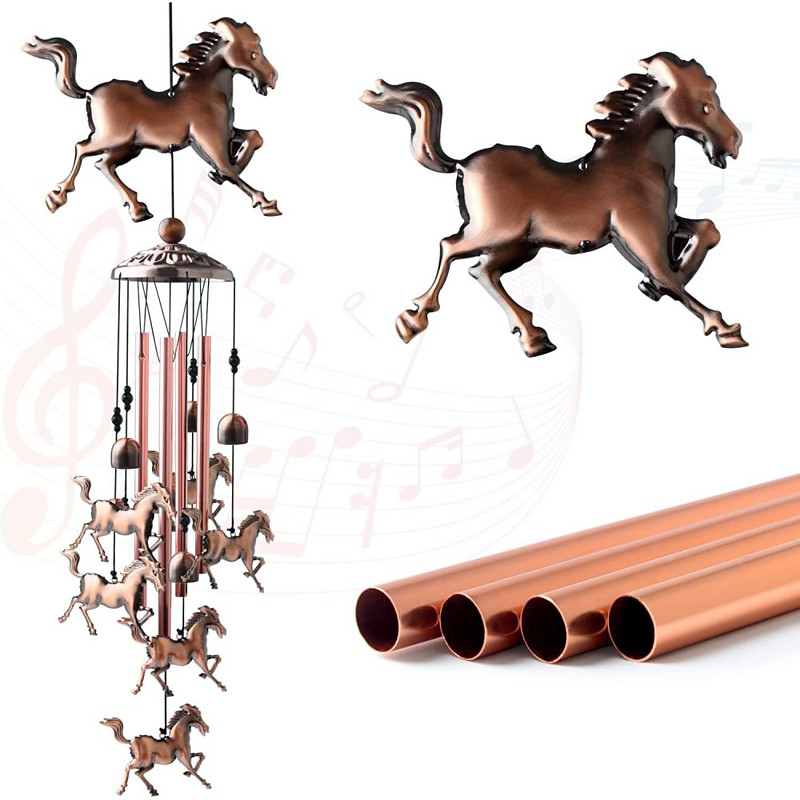 Pure Hand-Made Copper Wind Chimes,Animals Wind Chimes for Outside Clearance Copper Windchimes Outdoors Patio Decor House Warming Gifts Outdoor Wind Chimes Garden Decor for Outside Porch Yard Decoratio