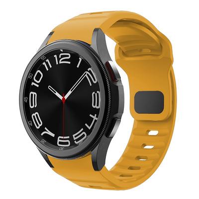 Watch Band for Samsung Galaxy Watch 7/6/5/4 40/44mm, Galaxy Watch 5 Pro 45mm, Galaxy Watch 4/6 Classic 42/46/43/47mm, Watch 3, Active 2, Gear S2 Silicone Replacement Strap Waterproof Adjustable