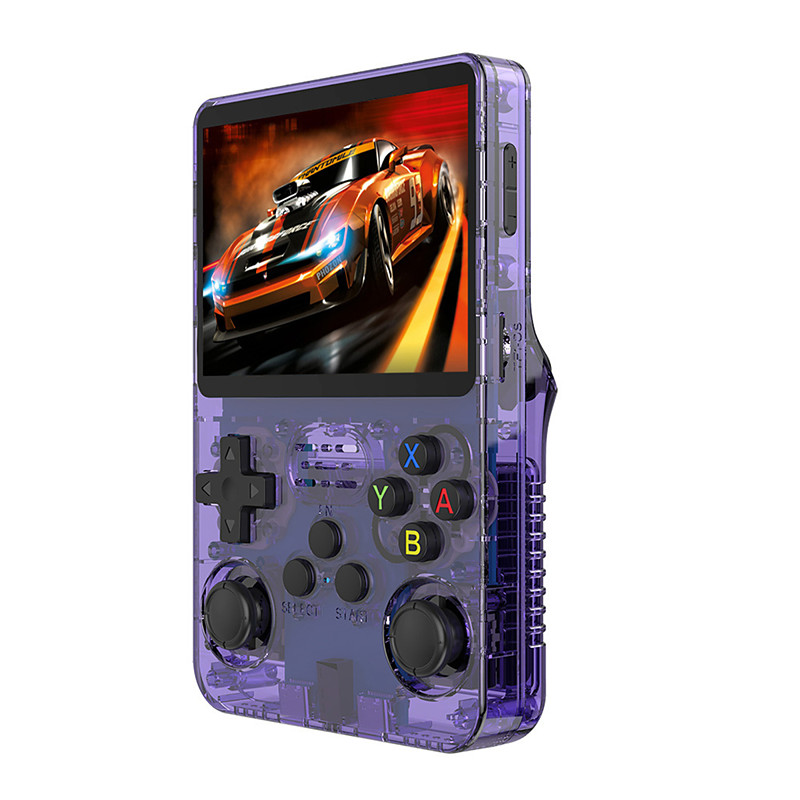 R36S Handheld Game Console 3.5 Inch IPS Screen Retro Game Console Linux System Screen Portable Pocket Video Player Travel Essentials 64GB and128G Extra Large Memory