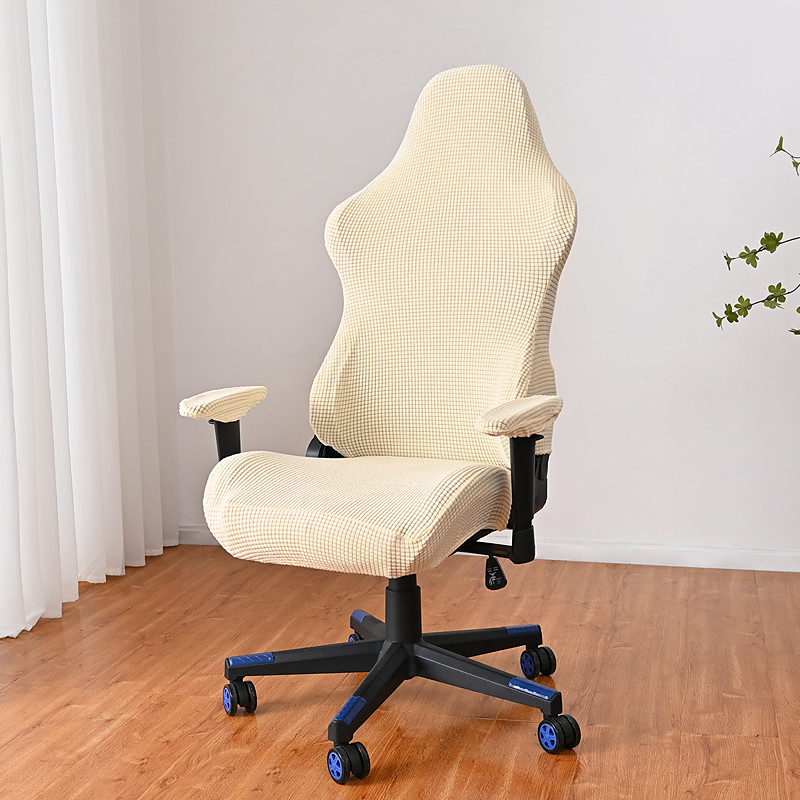 Split Office Chair Cover Gaming Chair Covers Burgundy Stretch Washable Computer Chair Slipcovers for Armchair, Swivel Chair, Gaming Chair,Computer boss Chair