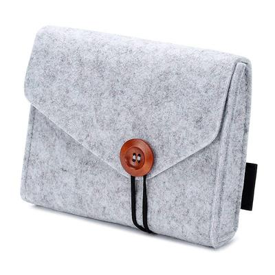 Macbook Power Adapter Case Storage Bag Felt Portable Electronics Accessories Organizer Pouch for MacBook Pro Air Laptop Power Supply Magic Mouse Charger Cable Hard Drive Power Bank