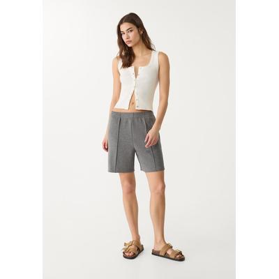 Stradivarius Soft-touch Bermuda shorts Dark grey XL