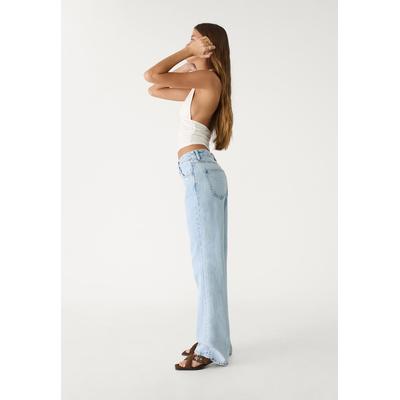 Stradivarius Low-waist straight fit jeans Light blue 16