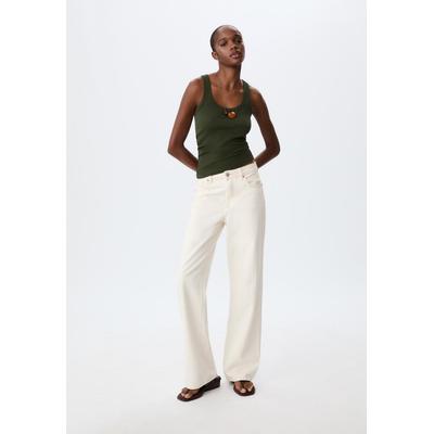 Stradivarius D92 straight wide jeans Vanilla 16