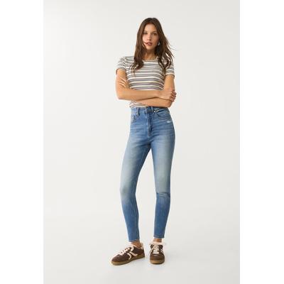Stradivarius D09 Skinny super high-waist jeans Medium blue 4