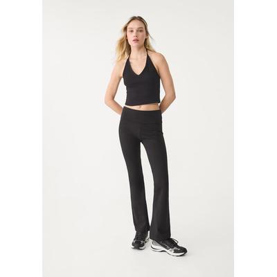 Stradivarius Flared leggings Black XL