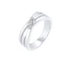 Elli DIAMONDS Cross Over Verlobung Diamant 0.015 ct. 925 Silber 54 Damen