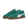 Sneaker PUMA "PUMA Club II Suede Sneakers Erwachsene", Gr. 42, wild grün weiß gold, Obermaterial: Textil, Synthetik, Kuhleder; Futter: Textil; Innensohle: Textil; Laufsohle: Gummi, Schuhe