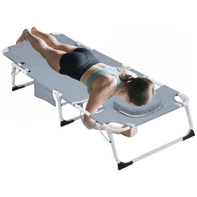 3-in-1 Heavy Duty Tanning Chair with Face Hole
