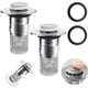 Ccykxa - 2 Pièces Bonde Lavabo avec Filtre Amovible,34-40mm Bouchon de Vidange Amélioré Bouchon