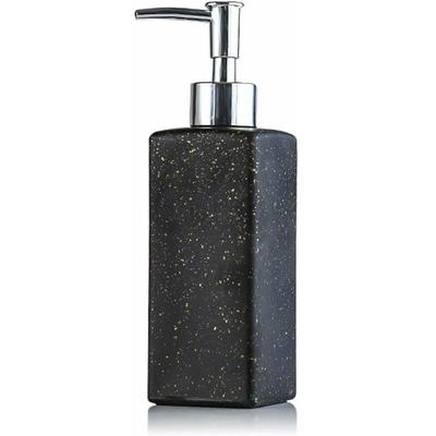 ZVD - 350 ml quadratischer Seifenspender aus hochwertigem Glas für Hand- und Spülmittel – Image