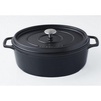 Emaillierter gusseisen daubière 35cm mattschwarz Invicta puv403351 Image
