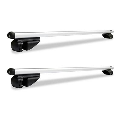 Alu Dachträger Relingträger Universal 124cm Dachgepäckträger Gepäckträger Mit Sicherheitsschloss Image