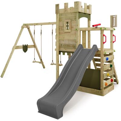 Spielturm Ritterburg BoldBaron mit Schaukel & Sandkasten, 10-jährige Garantie, Integrierter Image