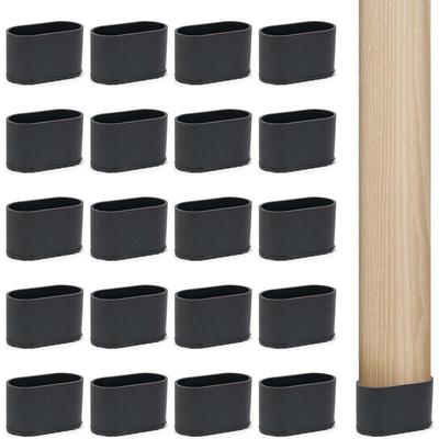 Linghhang - 20 Stuhlbeinkappen, Stuhlbeinschoner, Möbelschoner für Möbel Tischbeine - 20 x 40 mm, Image