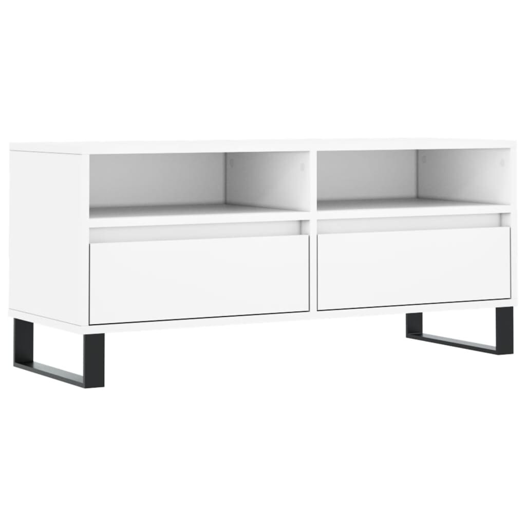 vidaXL TV-Schrank Weiß 100x34,5x44,5 cm Holzwerkstoff Image
