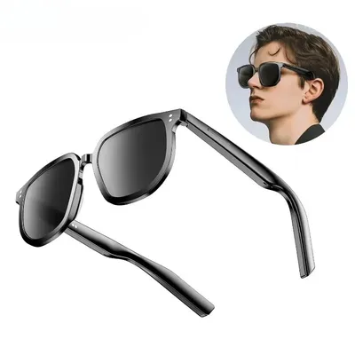 V1 PRO Kamera Remote Shoot Smart Brille UV TWS Ohrhörer Touch Control Knochen Leitung Kopfhörer HIFI Smart Sonnenbrille Image