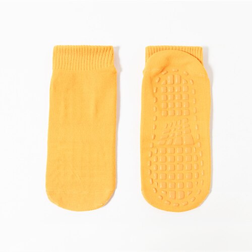 4 Paar Grip-Pilates-Socken für Damen, rutschfeste Yoga-Sportsocken, atmungsaktive Trampolin-Grip-Socken für Kinder und Erwachsene, Baby-Bodensocken mit Silikon-Grip für Tanz, Zuhause, Fitnessstudio, Image