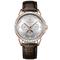 Luxusuhren für Männer Datum Woche wasserdicht leuchtend Leder Herrenuhr lässige Mode Quarz Herrenarmbanduhr