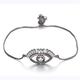 princess shiny long eyelashes evil eye for women men slider chain charm hip hop jewelry