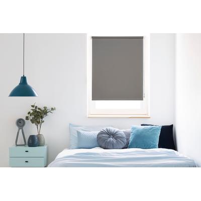 Seitenzugrollo MYDECO "Win" Gr. 8, grau (grau, weiß), B:90cm H:210cm, Polyester, Rollos, bis Breite 120cm Image