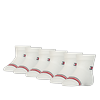 Socken TOMMY HILFIGER "TH BABY SOCK 6P ECOM", Damen, Gr. 23-26, weiß, Materialmix, unifarben mit Farbeinsatz, gestreift, Socken, mit ikonischen Streifenakzenten