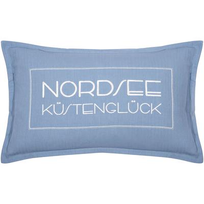Dekokissen PAD "Coast", blau (blaugrau), B:50cm L:30cm, Baumwolle, Dekokissen_Sitzkissen_Kissenhüllen, Made in Europe, Kissenhülle ohne Füllung, 1 Stück Image