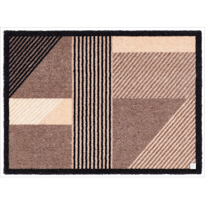 Fußmatte BARBARA BECKER "Sense, Made in Belgium", grau (taupe), B:39cm H:7mm L:58cm, Obermaterial: 100% Polyamid, Teppiche, Schmutzfangmatte, modernes Design, waschbar, auch als Läufer Image