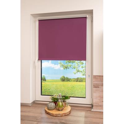 Seitenzugrollo K-HOME "Thermo Klemmfix-Rollo" Gr. 7, lila (beere), B:65cm H:150cm, Polyester, Rollos, 1 Stück Image