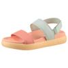 Riemchensandale TAMARIS, Damen, Gr. 38, grün (mint kombiniert), Lederimitat, casual, Schuhe, Plateau, Sommerschuh, Klettschuh, Sandalette in veganer Verarbeitung