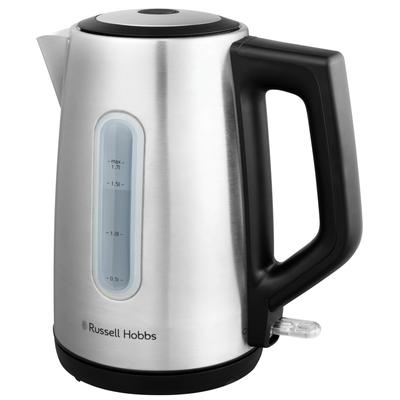 RUSSELL HOBBS Wasserkocher "Heaton 27380-70", grau (edelstahl), B:15,4cm H:24,6cm T:23,5cm, Wasserkocher, Edelstahl, herausnehmbarer Anti-Kalk-Filter und Wasserstandanzeige Image