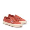 Sneaker SUPERGA "2750-COTU CLASSIC", Gr. 38, braun rotdish, sanftes weiß, Textil, sportlich, Schuhe
