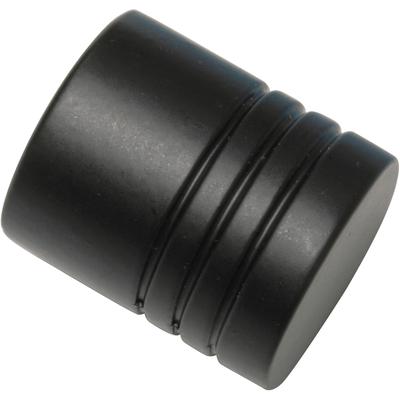 Gardinenstangen-Endstück GARDINIA "Memphis", schwarz, L:2,6cm, Gardinenstangenendstücke, Serie Einzelprogramm Memphis Ø 16 mm Image