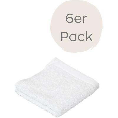 Seiftuch WEWO FASHION "9517S", weiß, B:30cm L:30cm, Baumwolle, Waschlappen, saugstark Image