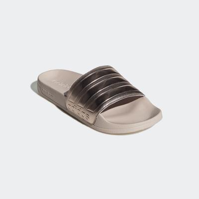 Badesandale ADIDAS SPORTSWEAR "SHOWER ADILETTE", Gr. 38, champagne metallic, champagne metallic, putty mauve, Synthetik, sportlich, Schuhe, Topseller Image