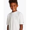 T-Shirt TOMMY HILFIGER "FUN GRAPHIC TEE SS", Jungen, Gr. 14 (164), weiß, Single Jersey, Obermaterial: 100% Baumwolle, bedruckt, regular fit, Rundhals, Kurzarm abgesteppt, Shirts, mit Grafik-Print
