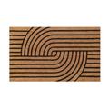 Fußmatte WECON HOME "Modern Mania", beige (natur,schwarz), B:40cm H:18mm L:60cm, Kokos, Teppiche, rutschfest, robust, innen, Außenbereiche überdacht, schwer
