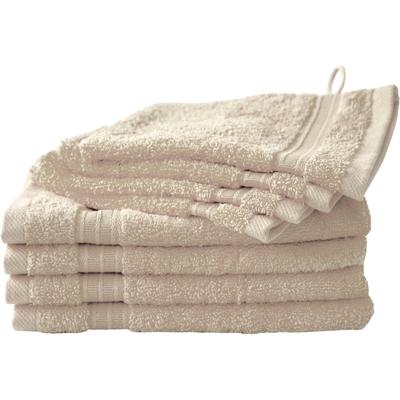 Handtuch Set DYCKHOFF "Siena", beige (champagner), 8 tlg., Walkfrottier, Walkfrottier, Obermaterial: 100% Baumwolle, Handtuch-Sets, in tollen Unifarben Image