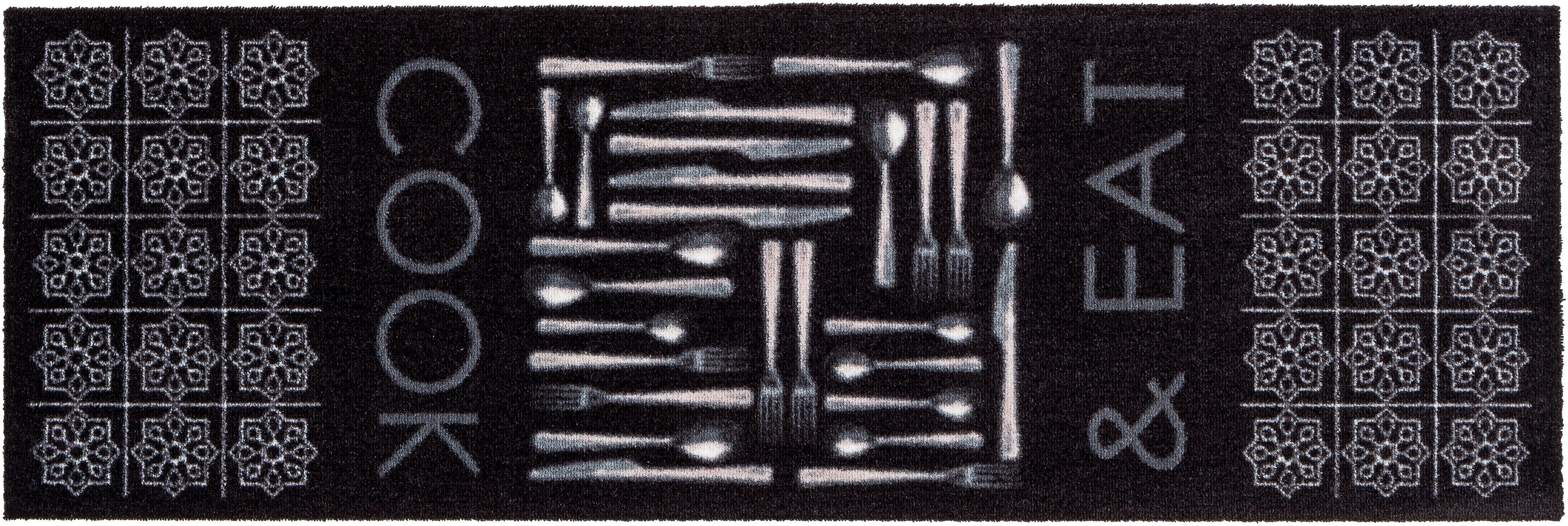 Läufer ASTRA "Miabella 1669" Gr. 17, grau (anthrazit), B:50cm H:7mm L:150cm, Kunstfaser, Teppiche, In -und Outdoor geeignet Image