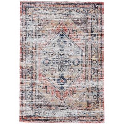 Teppich CARPETFINE "Omen_1", orange, B:140cm H:3mm L:200cm, Polypropylen (PP), Teppiche, Orient Vintage Look Image