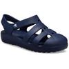 Badesandale CROCS "Classic Fisherman", Kinder, Gr. 34, blau (navy), Croslite, unifarben, casual, Schuhe, Wassersandale, Badeschuh mit Klettverschluss