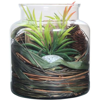 Deko-Glas KAYOOM "Dekoglas Flora 810 Natural", beige (natural), B:18cm, Dekobecher, dekorativ, modern, vielseitig kombinierbar Image