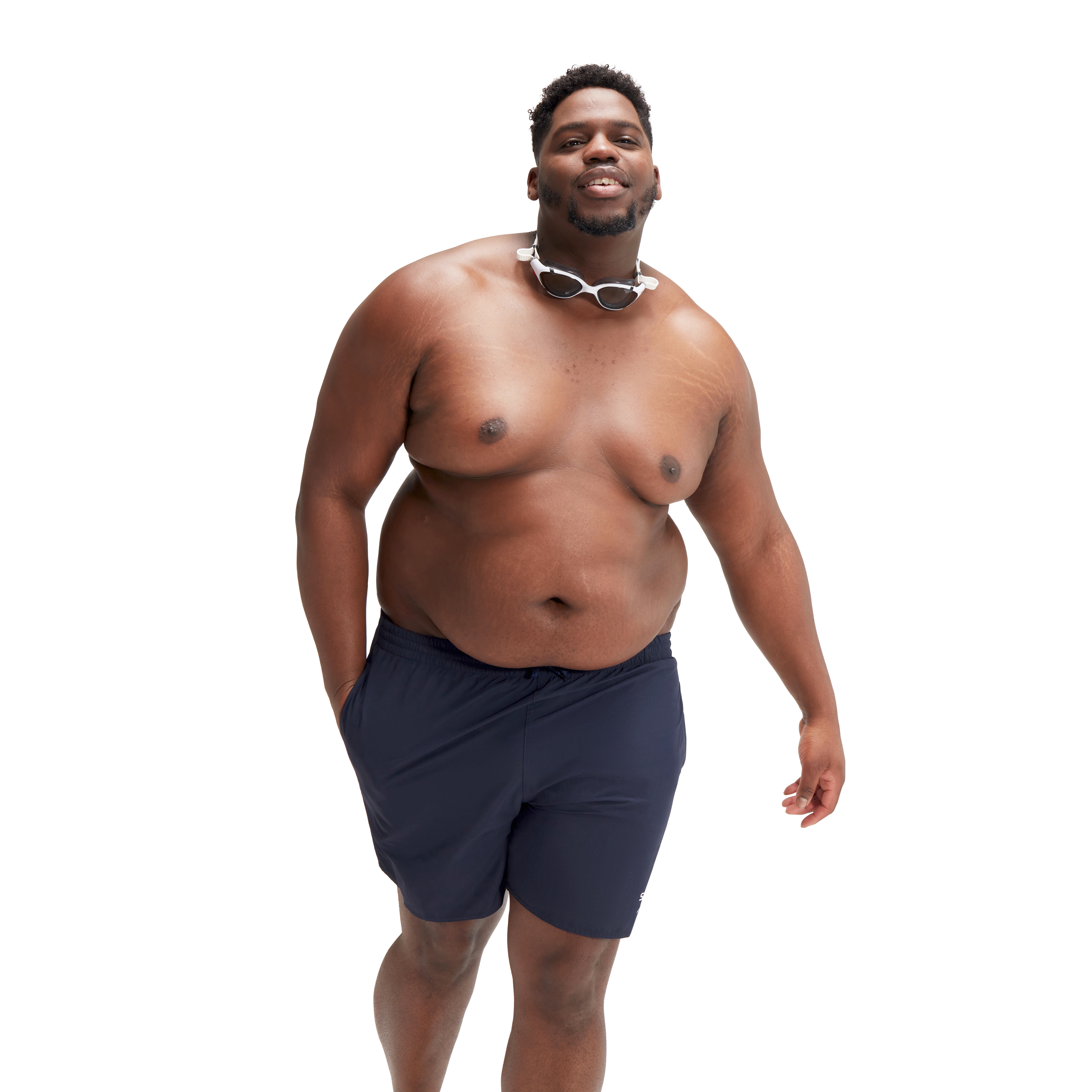 Badeshorts SPEEDO, Herren, Gr. 4XL, N-Gr, blau (navy), gewirkt, Obermaterial: 100% Nylon, Badehosen Badeshorts, in großen Größen