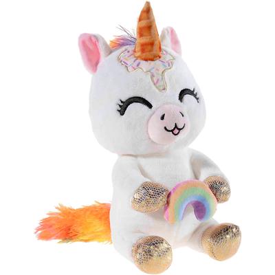 Kuscheltier HEUNEC "Einhorn Ice Baby mit Regenbogen", weiß, Plüschfiguren, KinderB:14cm H:25cm, B:14cm H:25cm Image