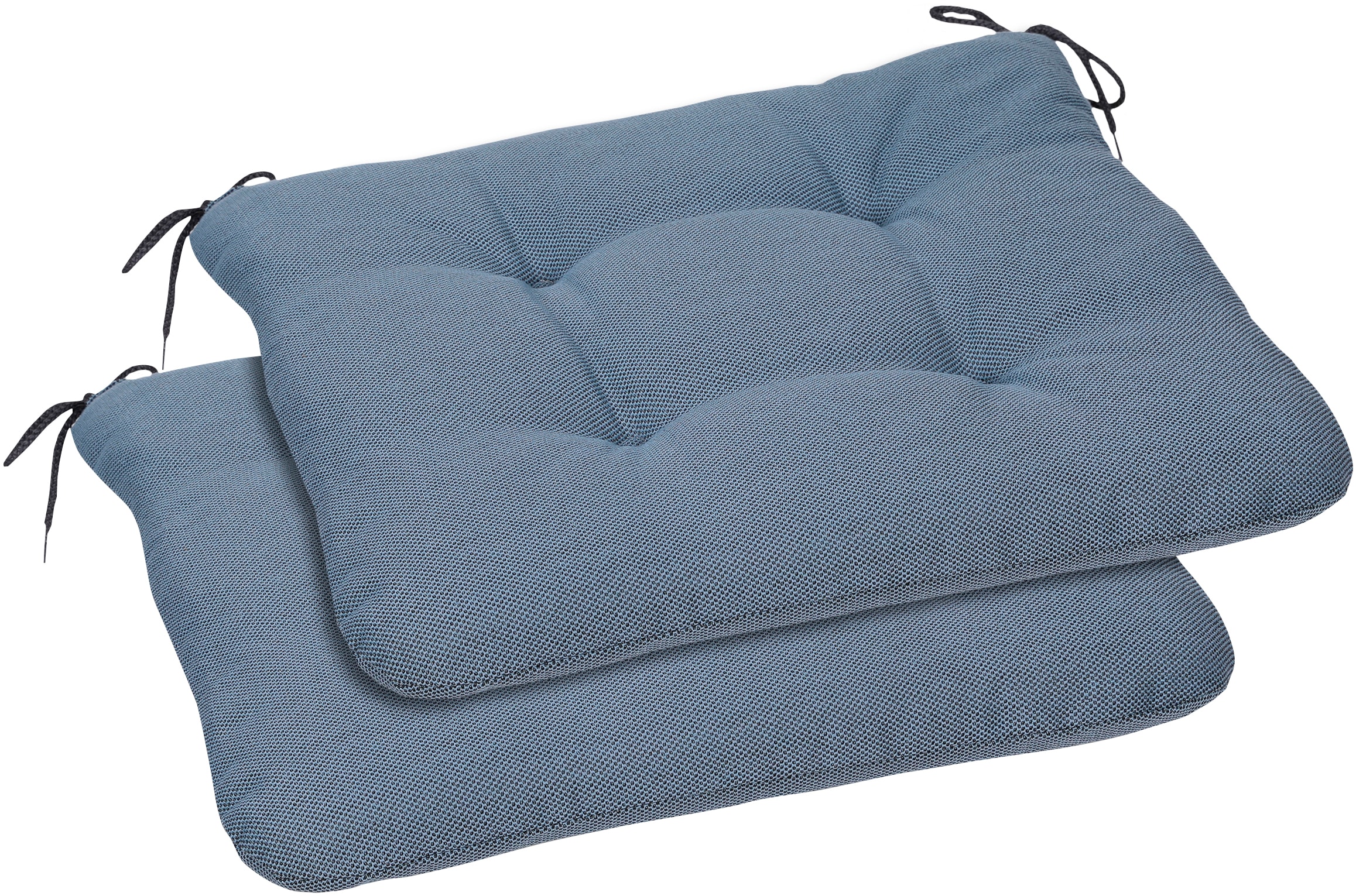 Sitzauflage GO-DE "Carina", blau, B:38cm H:5cm T:38cm, Polyester, Polyurethan, Polsterauflagen, Maße ca.: 38 cm x 38 cm x 5 cm