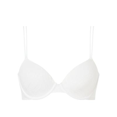 Bügel-BH "LIGHTLY LINED DEMI", Damen, Gr. 85, Cup D, weiß, Spitze, Obermaterial: 89% Polyamid, 11% Elasthan, CALVIN KLEIN UNDERWEAR, unifarben, casual, körpernah, BHs, aus hochwertiger Spitze Image